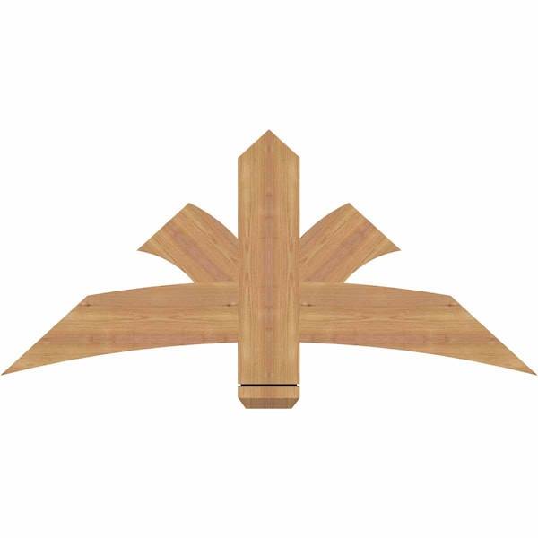 Ekena Millwork Davenport Timber Gable Bracket, Western Red Cedar, 48"W x 22"H x 1 1/2"D x 5 1/2"F, 11/12 Pitch GBW048X22X0206DAV00SWR - main